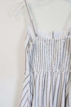 Hollister Gray & White Striped Dress | S