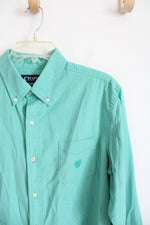 Chaps Easy Care Seafoam Green Button Down Shirt | L