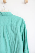 Chaps Easy Care Seafoam Green Button Down Shirt | L