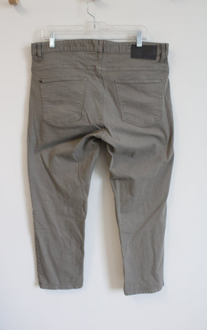 Calvin Klein Jeans Slim Straight Tan Gray Pants | 36X30