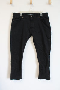 Lee Slim Straight Black Pants | 38X30