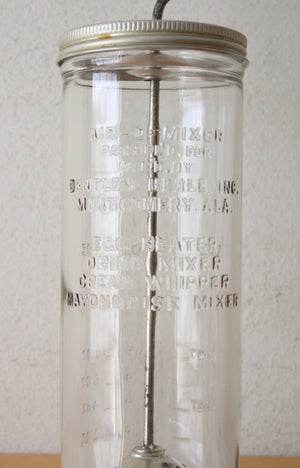 Air-O-Mixer Vintage Bentley-Beale Inc. Glass Beater Mixer Whipper