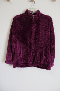 Cuddl Duds Purple Fuzz Jacket | S