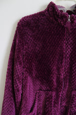 Cuddl Duds Purple Fuzz Jacket | S