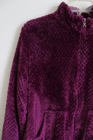 Cuddl Duds Purple Fuzz Jacket | S