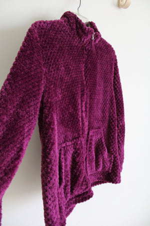 Cuddl Duds Purple Fuzz Jacket | S