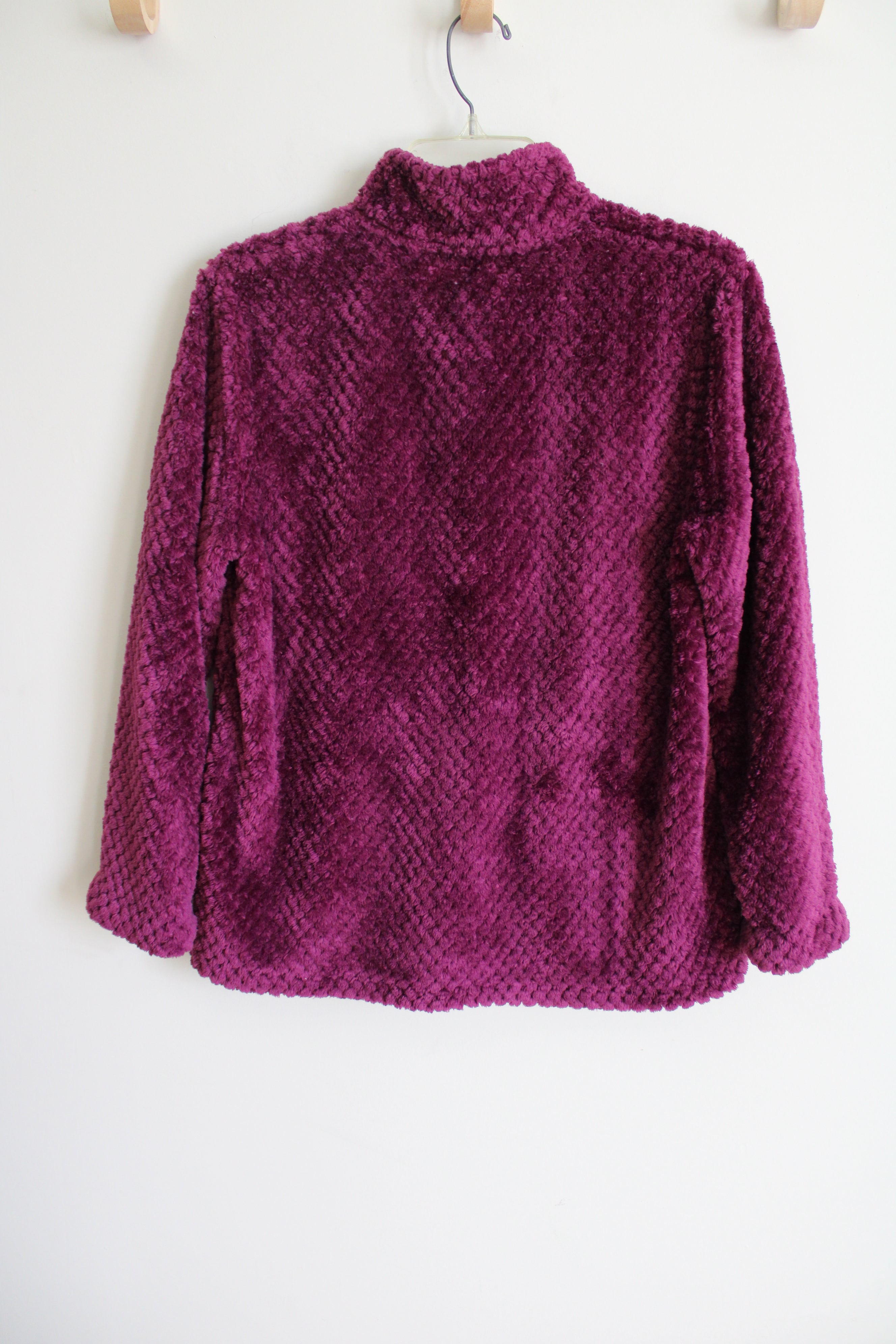 Cuddl Duds Purple Fuzz Jacket | S