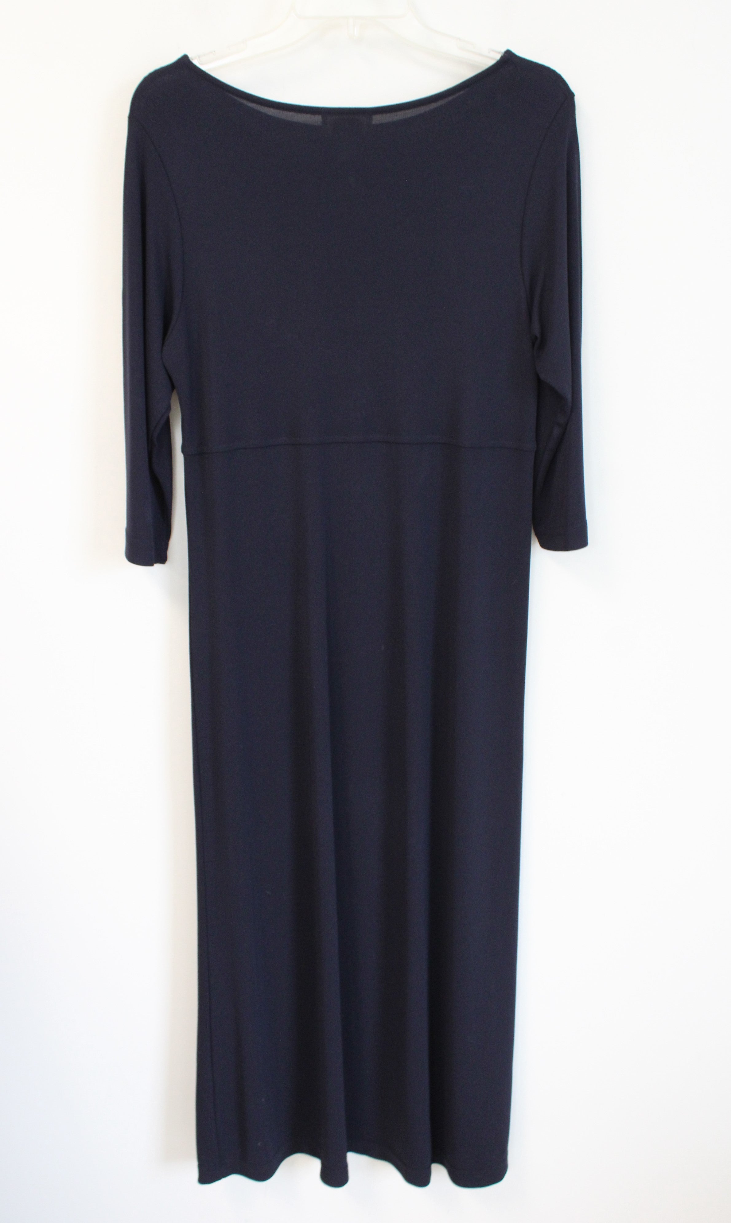 Talbots Solid Navy Maxi Dress | S