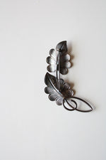 Beau Sterling Silver Leaf Pin