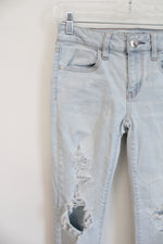 American Eagle Light Wash Distressed Jeans | 2 Short