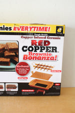 NEW BulbHead Red Copper Brownie Bonanza Brownie Baking Pan