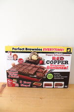 NEW BulbHead Red Copper Brownie Bonanza Brownie Baking Pan