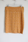 LuLaRoe Orange & Yellow Patterned Pencil Skirt | XL