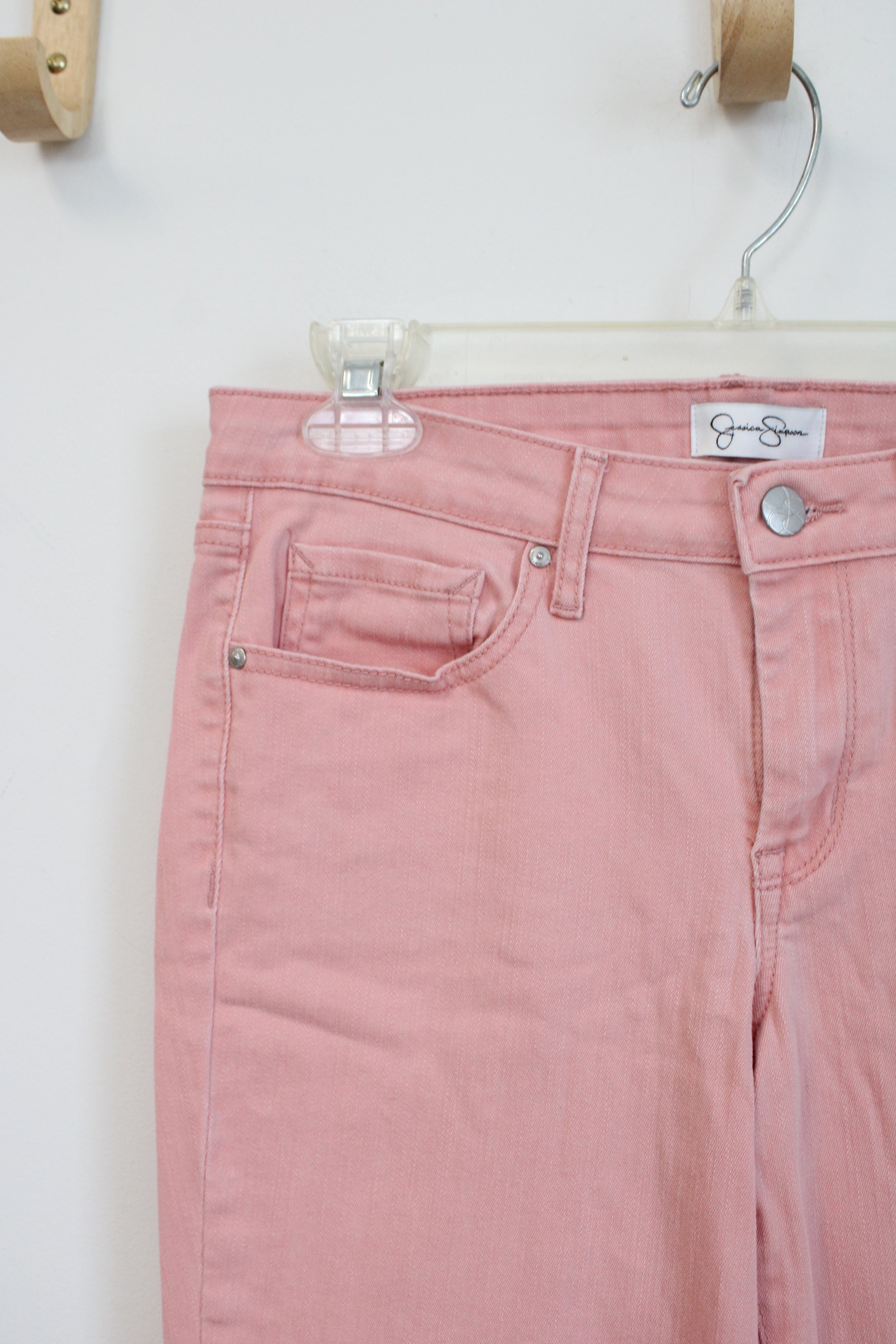 Jessica Simpson Rolled Crop Skinny Pink Pants | 6/28