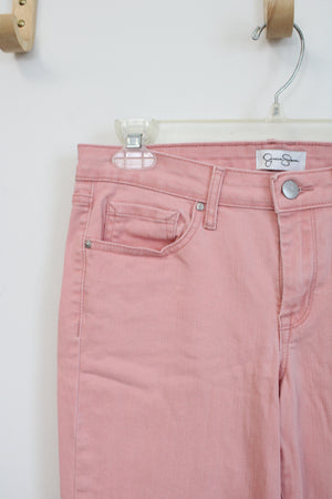 Jessica Simpson Rolled Crop Skinny Pink Pants | 6/28