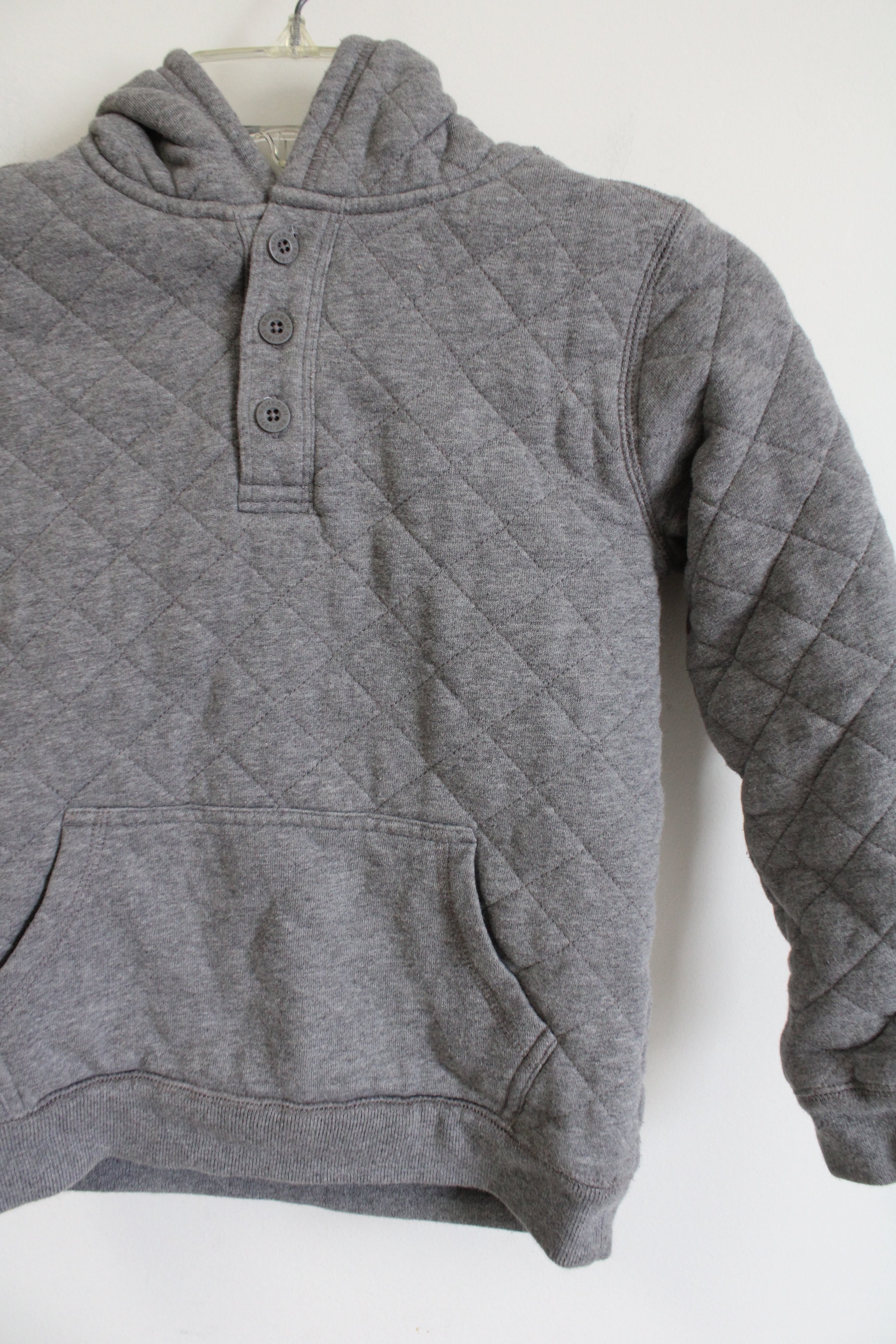 Osh Kosh Gray Quilted Thick Hoodie | Size 8