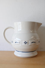Longaberger Pottery Woven Traditions Pitcher