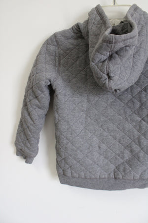 Osh Kosh Gray Quilted Thick Hoodie | Size 8