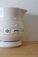 Longaberger Pottery Woven Traditions Pitcher