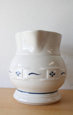 Longaberger Pottery Woven Traditions Pitcher