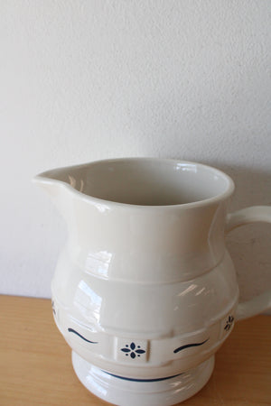 Longaberger Pottery Woven Traditions Pitcher
