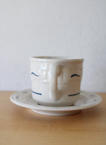 Longaberger Pottery Woven Traditions Tea Cup & Saucer Set