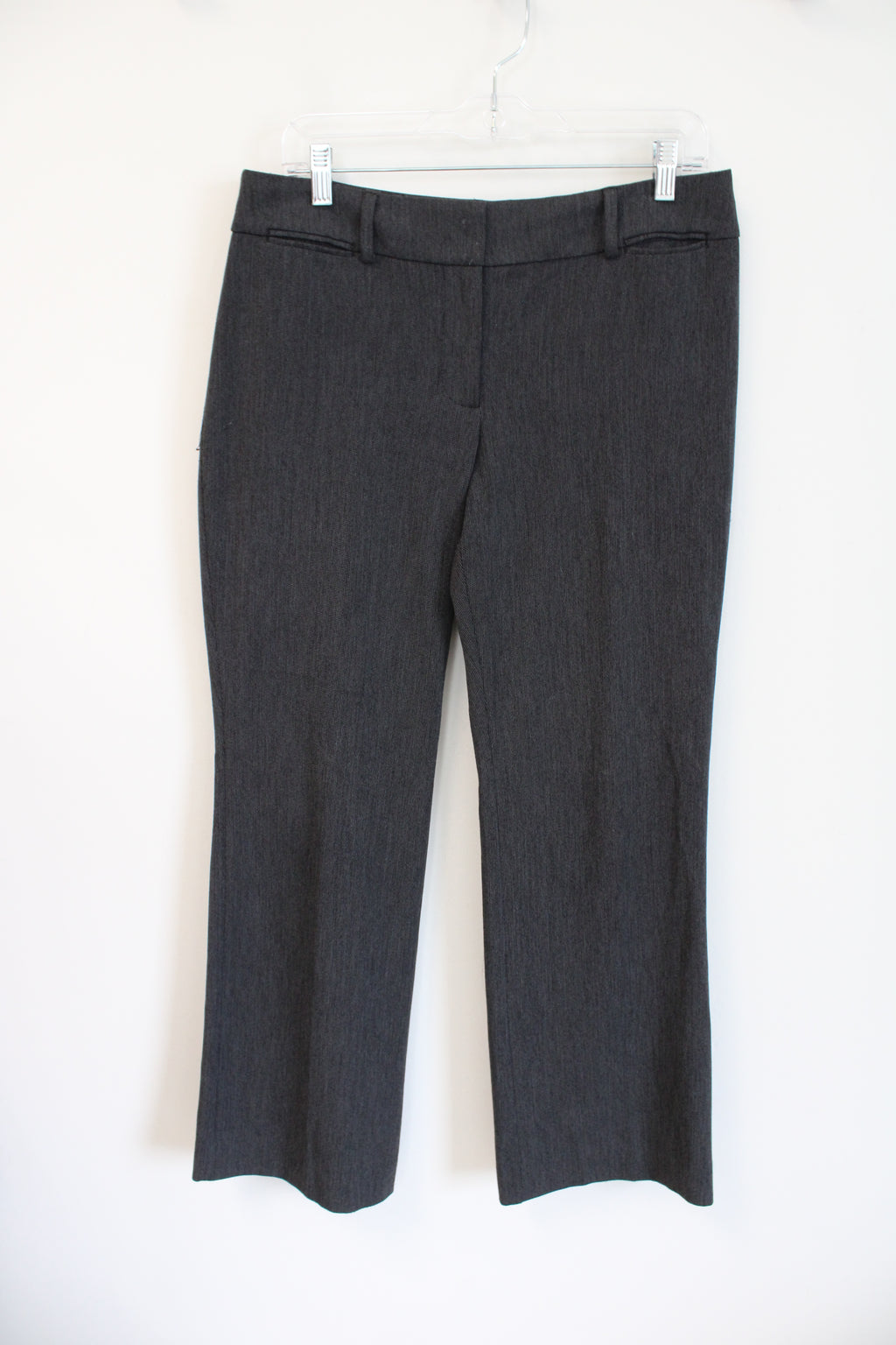 LOFT Black & Gray Curvy Trouser Pants | 8 Petite