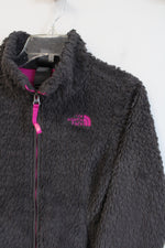 The North Face Fuzzy Gray & Pink Lined Jacket | Youth S