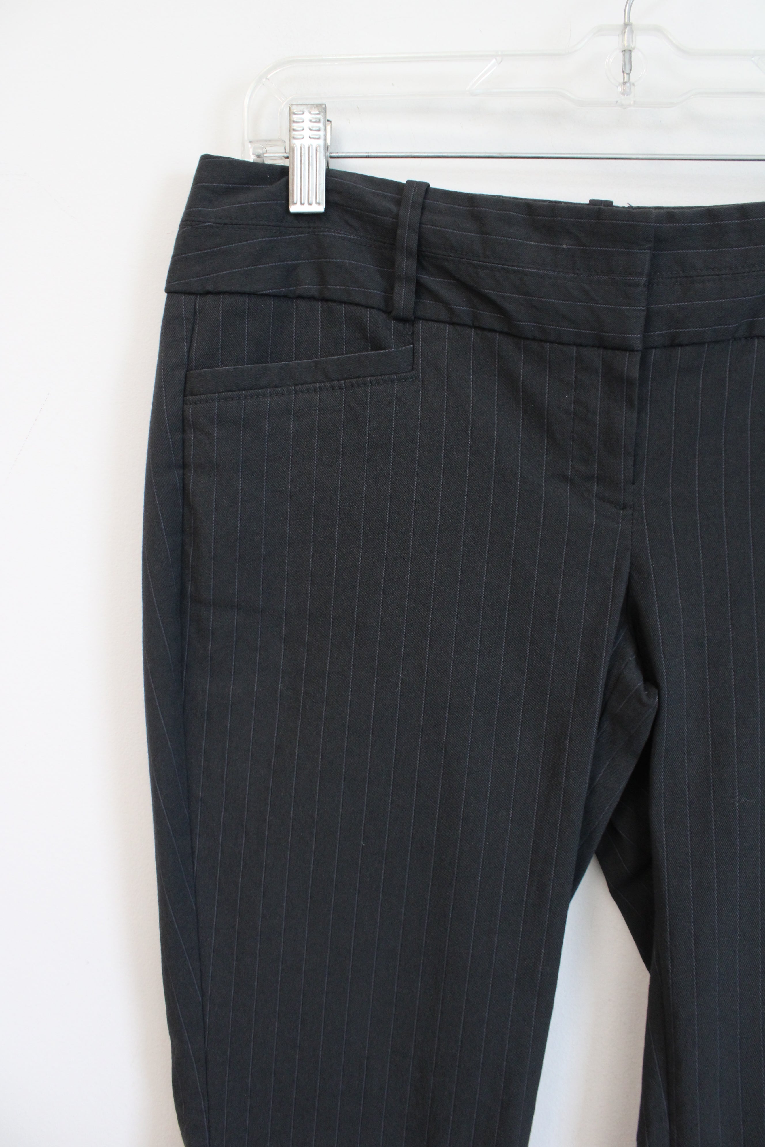 The Limited Exact Stretch Gray Pinstripe Pants | 6 Short