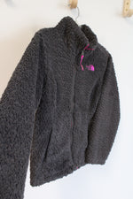 The North Face Fuzzy Gray & Pink Lined Jacket | Youth S