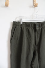 L.L. Bean Regular Fit Olive Green Sweatpants | L