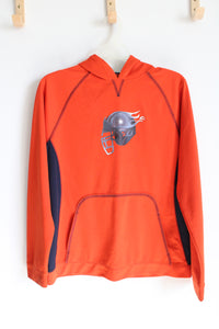 Tek Gear Orange Flame Football Helmet Hoodie | Youth XL (18/20)