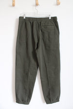 L.L. Bean Regular Fit Olive Green Sweatpants | L