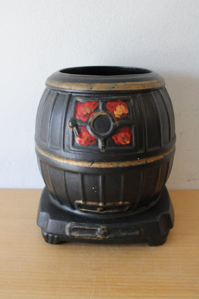 Vintage shops McCoy Cookie Jar Pot Belly Stove