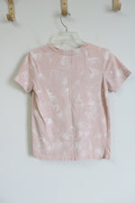 Vans Pink Tie Dye Logo Tee Shirt | XS