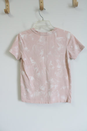 Vans Pink Tie Dye Logo Tee Shirt | XS