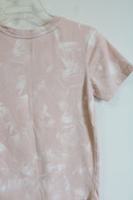 Vans Pink Tie Dye Logo Tee Shirt | XS