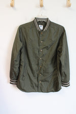Old Navy Olive Green Bomber Jacket | Youth XL (14/16)