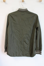 Old Navy Olive Green Bomber Jacket | Youth XL (14/16)