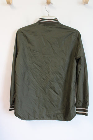 Old Navy Olive Green Bomber Jacket | Youth XL (14/16)