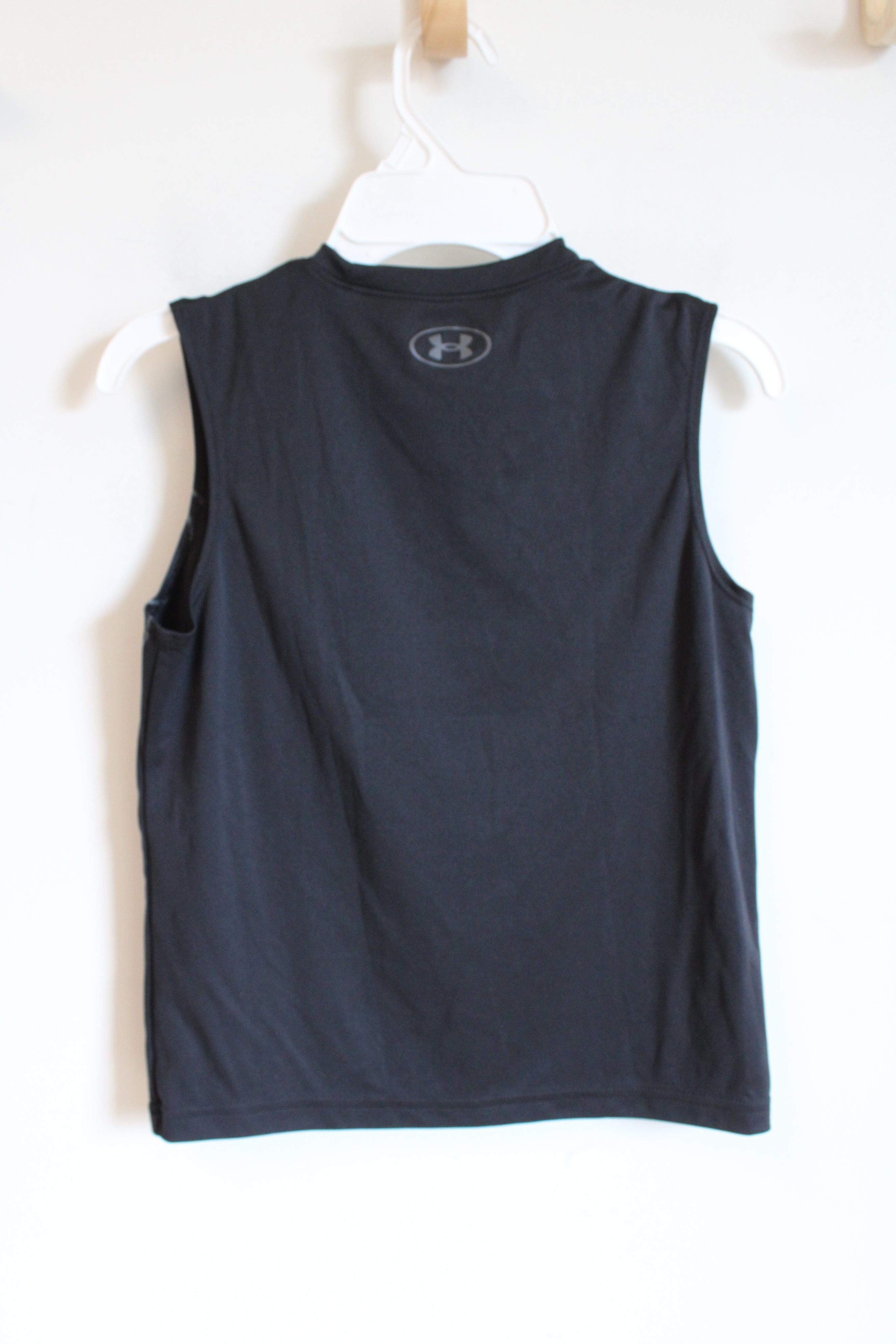 Under Armour Black Muscle Tank | Youth XS (8)