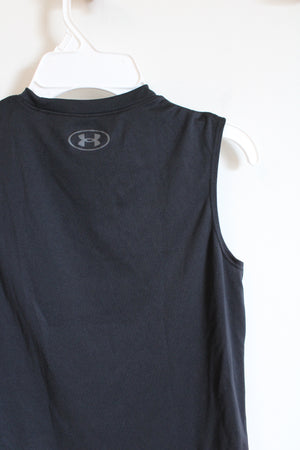 Under Armour Black Muscle Tank | Youth XS (8)