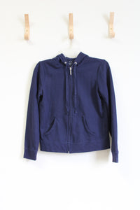 NY&C Navy Blue Zip Up Hoodie | S