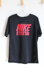 Nike Black & Red Athletic Shirt | Youth L (14/16)