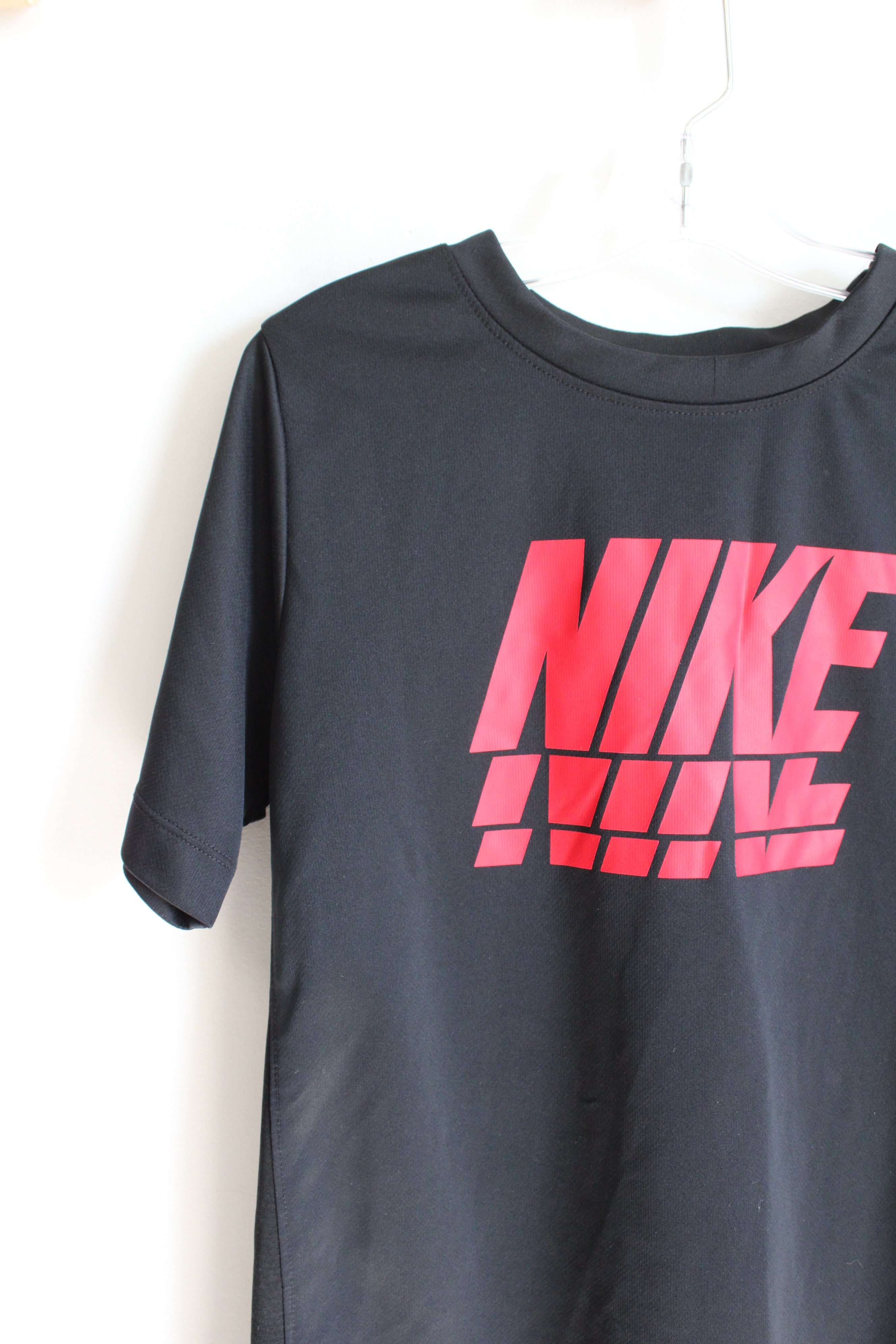 Nike Black & Red Athletic Shirt | Youth L (14/16)