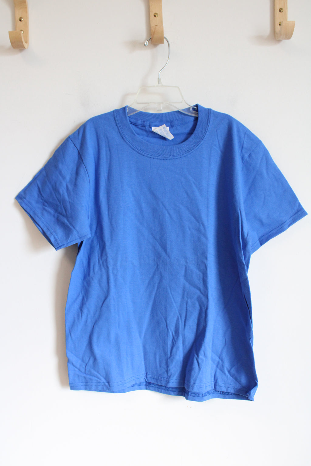 Port And Company Bright Blue Cotton Shirt | Youth M (10/12)