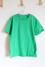 Port And Company Bright Green Cotton Shirt | Youth M (10/12)