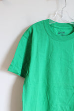 Port And Company Bright Green Cotton Shirt | Youth M (10/12)