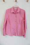 Liz Claiborne Pink Button Down Top | L