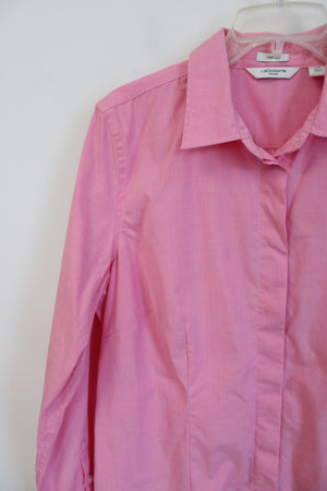 Liz Claiborne Pink Button Down Top | L